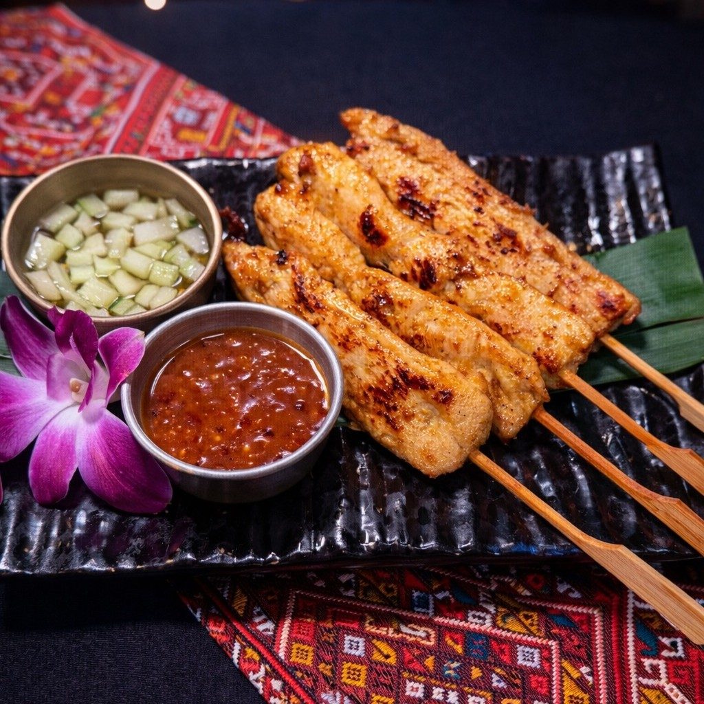 Chicken satay.