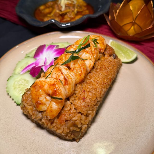 Tomyum goong fried rice.