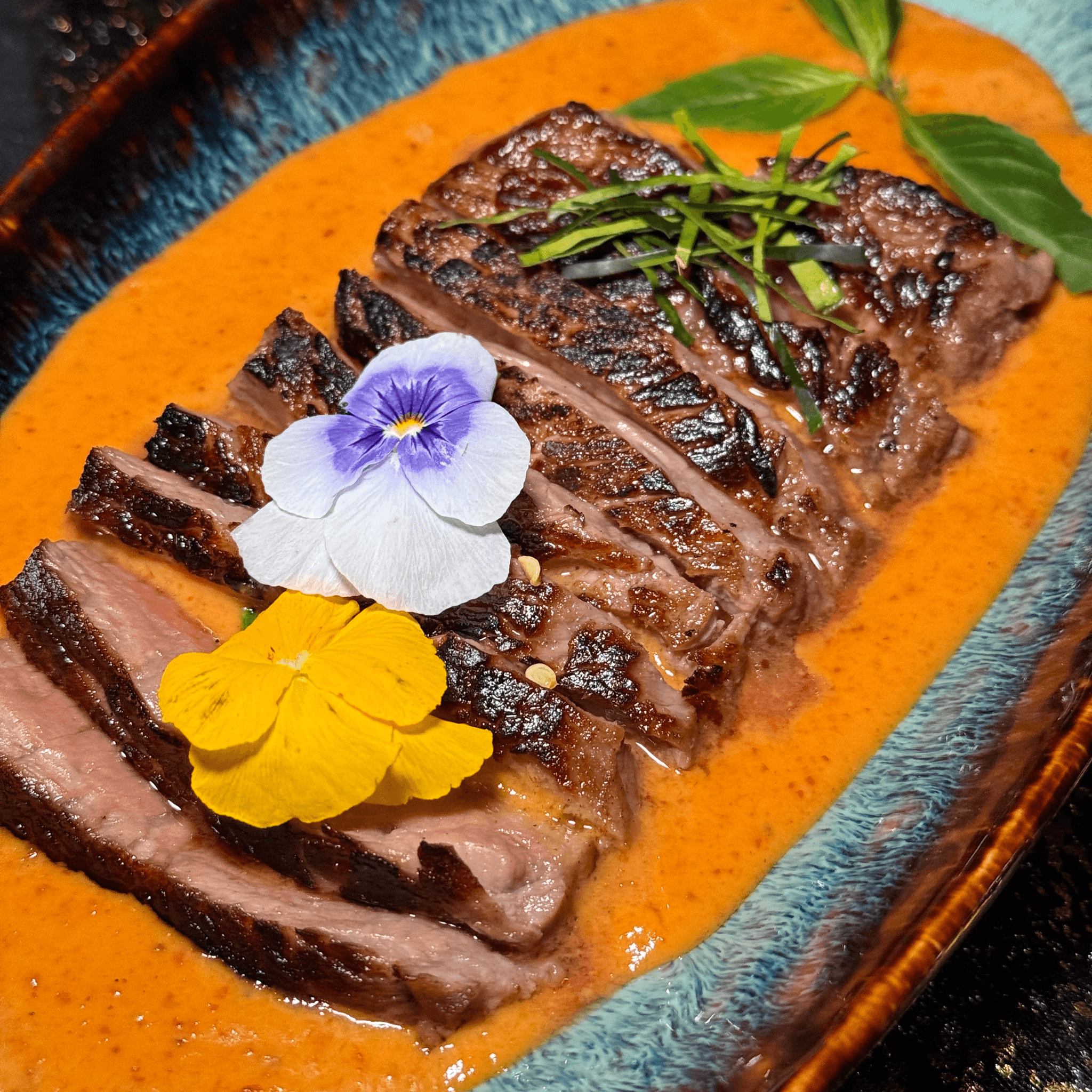 Steak panang.
