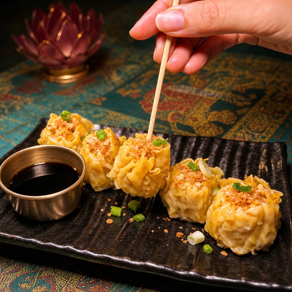Steamed dumpling.