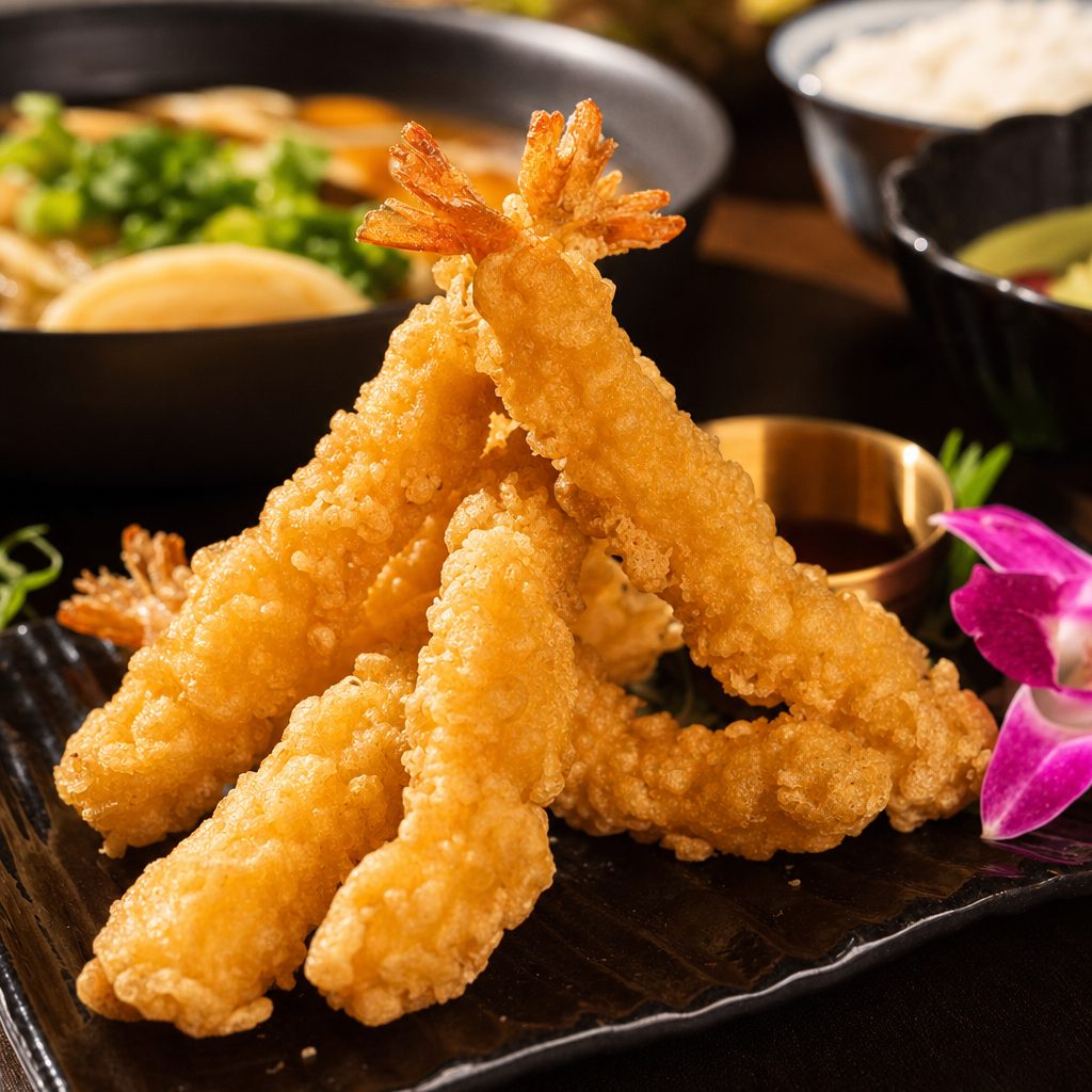 Shrimp tempura.