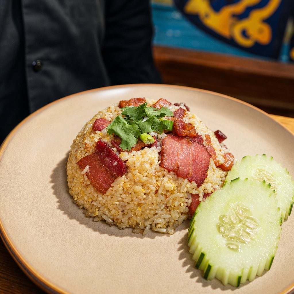 Bacon fried rice.