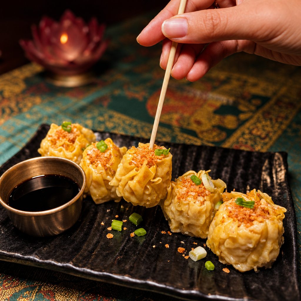 Steamed dumpling.