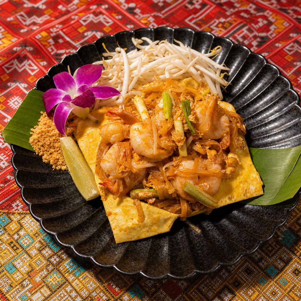 Egg blanket pad thai.