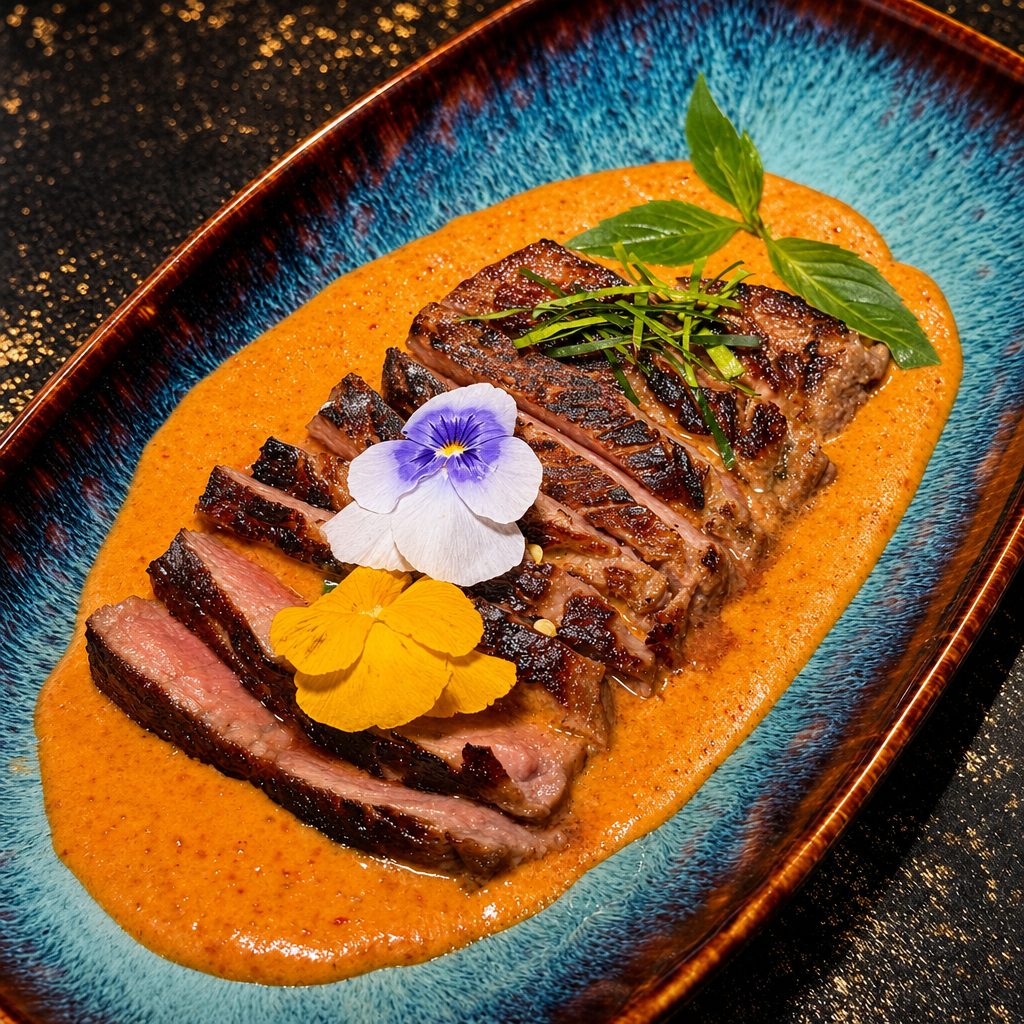 Steak panang.